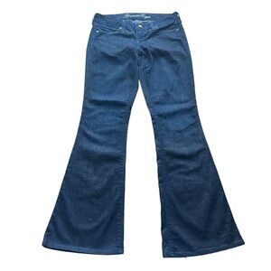 American Eagle Jeans Flared Bootcut Dark Wash Low Waist Women' Denim Jeans sz 4